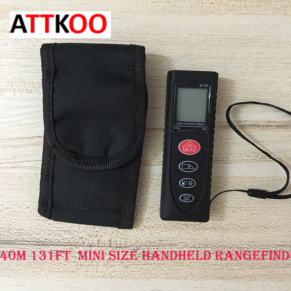40 м 131ft черный цвет Мини Размер Портативный дальномер лазерный цифровой Лазерная
