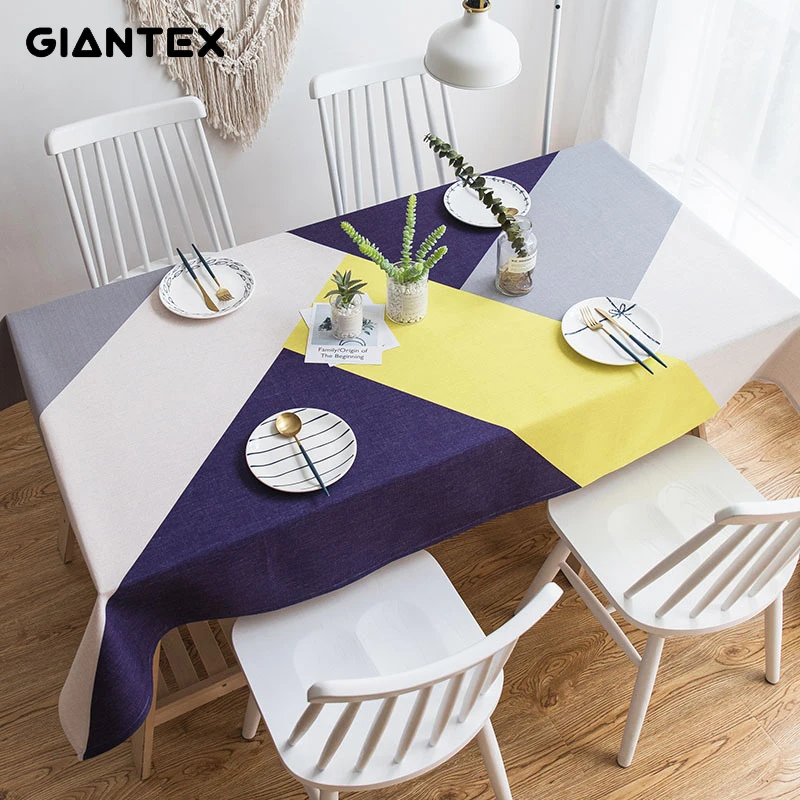 GIANTEX скандинавские скатерти из хлопка и льна, прямоугольные скатерти для обеденного стола, обрус Tafelkleed Mantel Mesa Nappe
