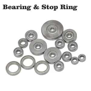 5 шт. сверху установленный подшипник 12, 38, 34 и стопорное кольцо для фрез 14 