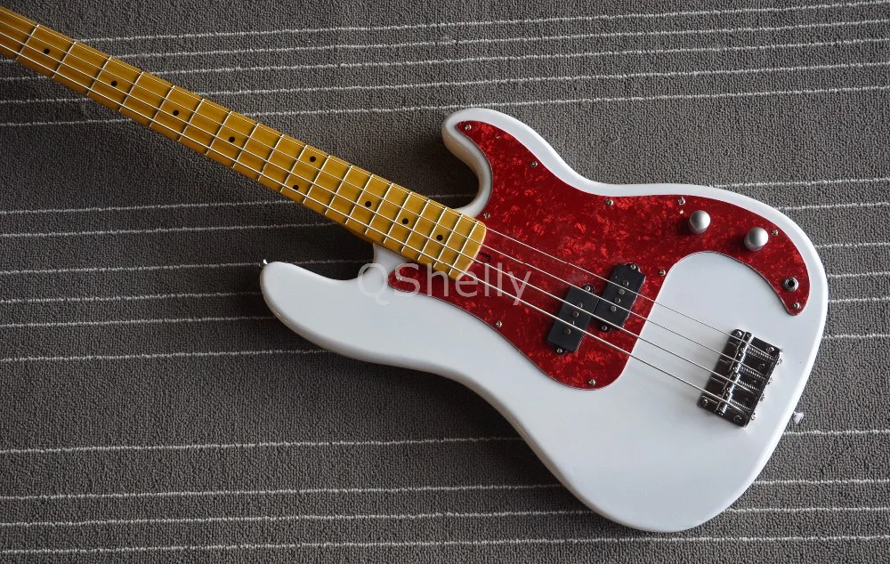 Высококачественный QShelly custom 4 струны p bass винтажный кленовый шейный