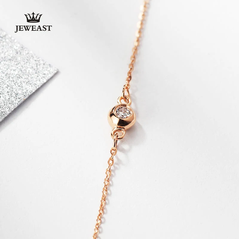 Браслет из чистого золота 18 К настоящий однотонный золотой браслет AU 750 хороший