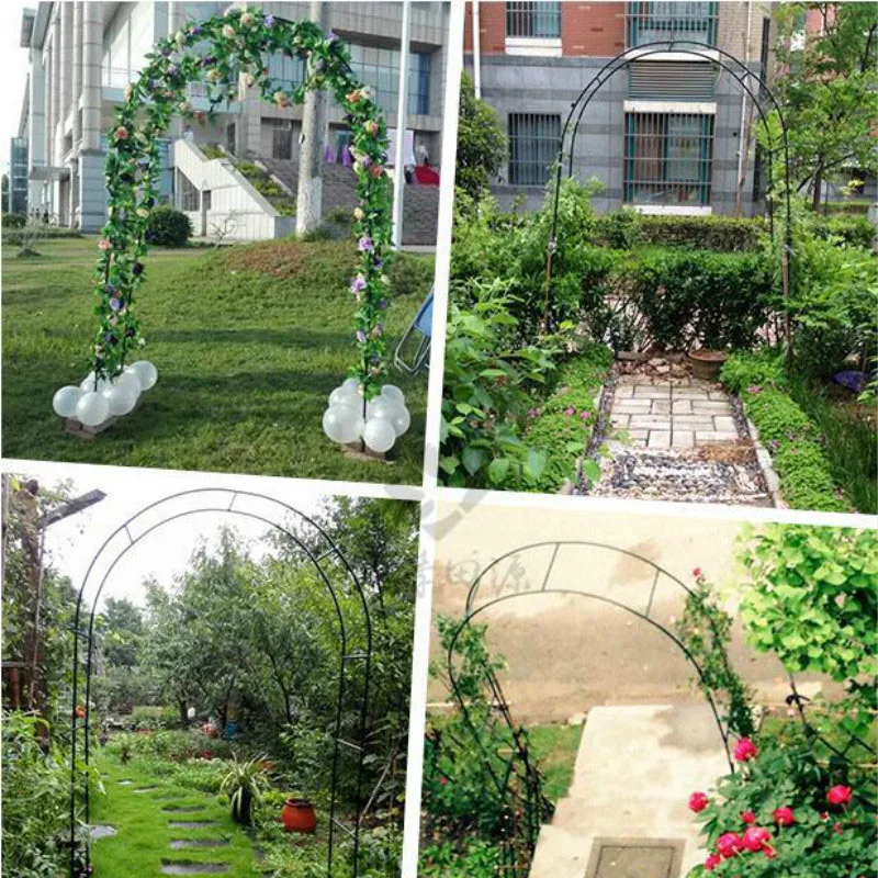 Iron curved wedding arch frame industrial garden park cold scaffolding tools home decoration accessories | Дом и сад