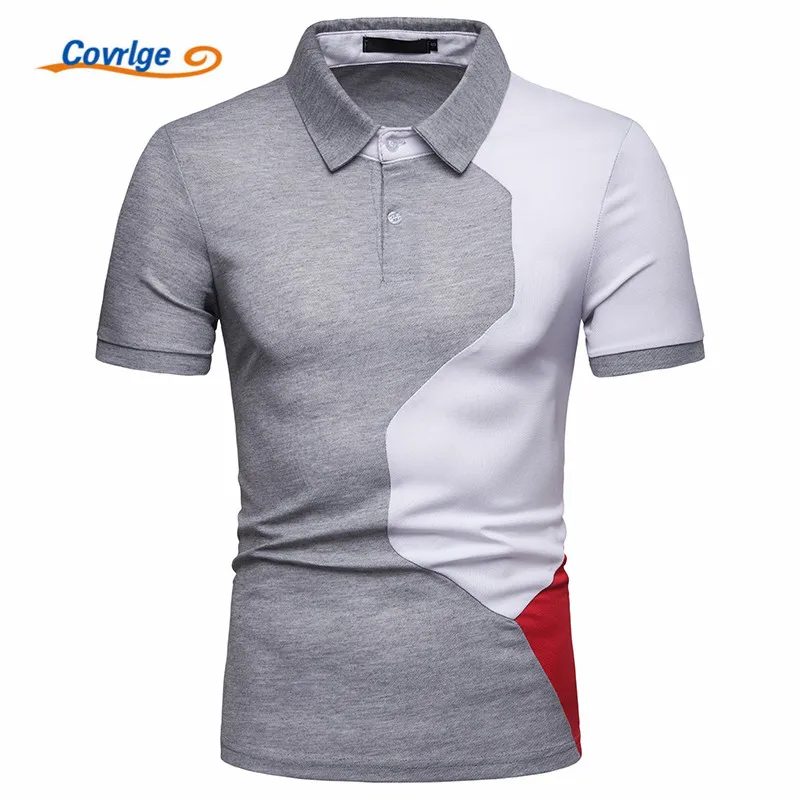 

Covrlge Men Summer Fashion Camisa Polo Shirts High Quality Short Sleeve Mens Polo Shirt Brands Breathable Brand Tee Tops MTP117