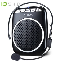 shidu portable voice amplifier megaphone mini audio speaker with microphone rechargeable ultralight loudspeaker for teachers 308