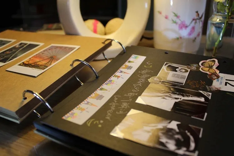 10 дюймов сердце бумага DIY Фотоальбом 5 Дизайн семейная память запись скрапбукинг ручной работы Альбом липкого типа для свадебной вечеринки ребенка
