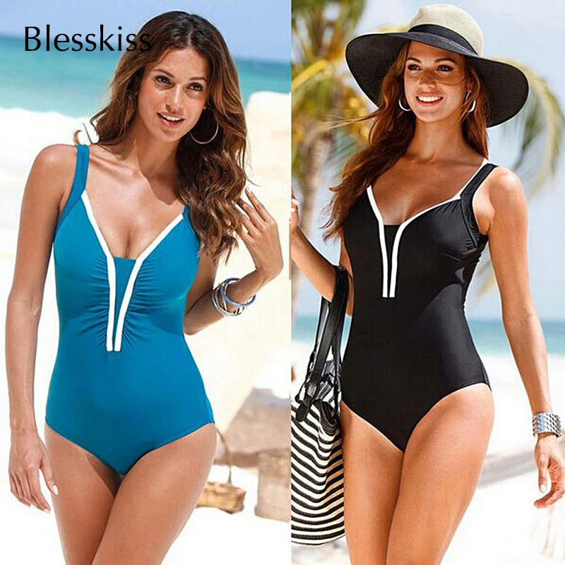 Плюс размер купальник в стиле ретро женский цельный 2019 Мягкий Холтер Большой maillot
