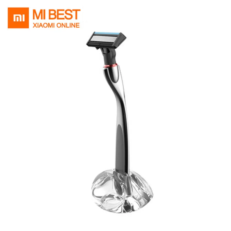 Xiaomi Huanxin 3 в 1 Набор Мужская бритва с металлической ручкой Магнитная Замена Мужская Т-образная головка с акриловой основой