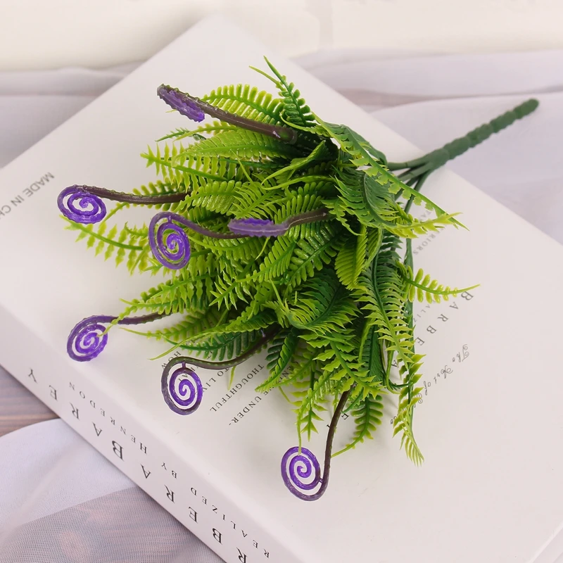 Искусственные цветы из травы зеленая Весенняя трава четыре цвета пластиковые