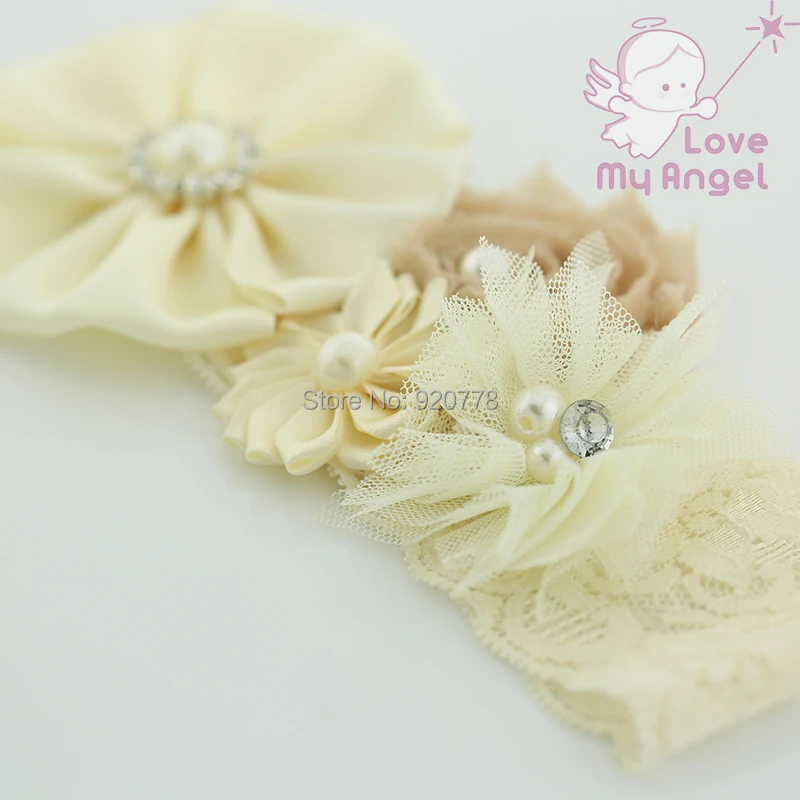 2 шт. винтажный пояс цвета слоновой кости с цветочным узором подходящий кружевной