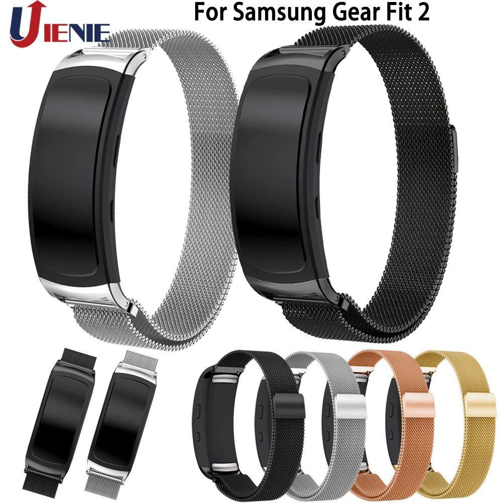 Ремешок для часов Samsung Gear Fit 2 Fit2 Pro браслет смарт с ремешком из нержавеющей стали