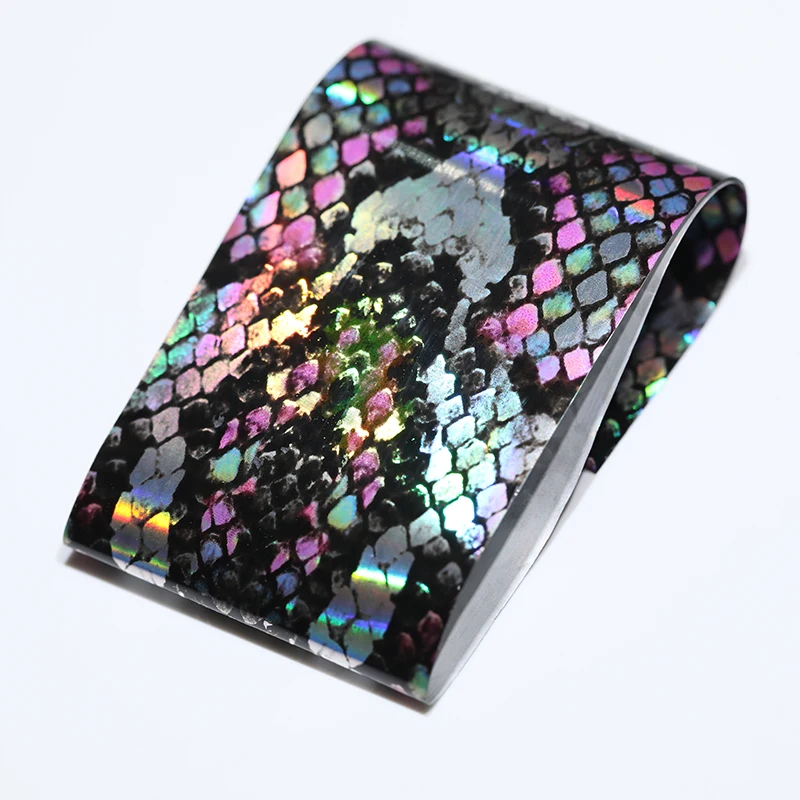 16 шт. наклейки для ногтей в виде змеи блестящий Хамелеон переводные животных