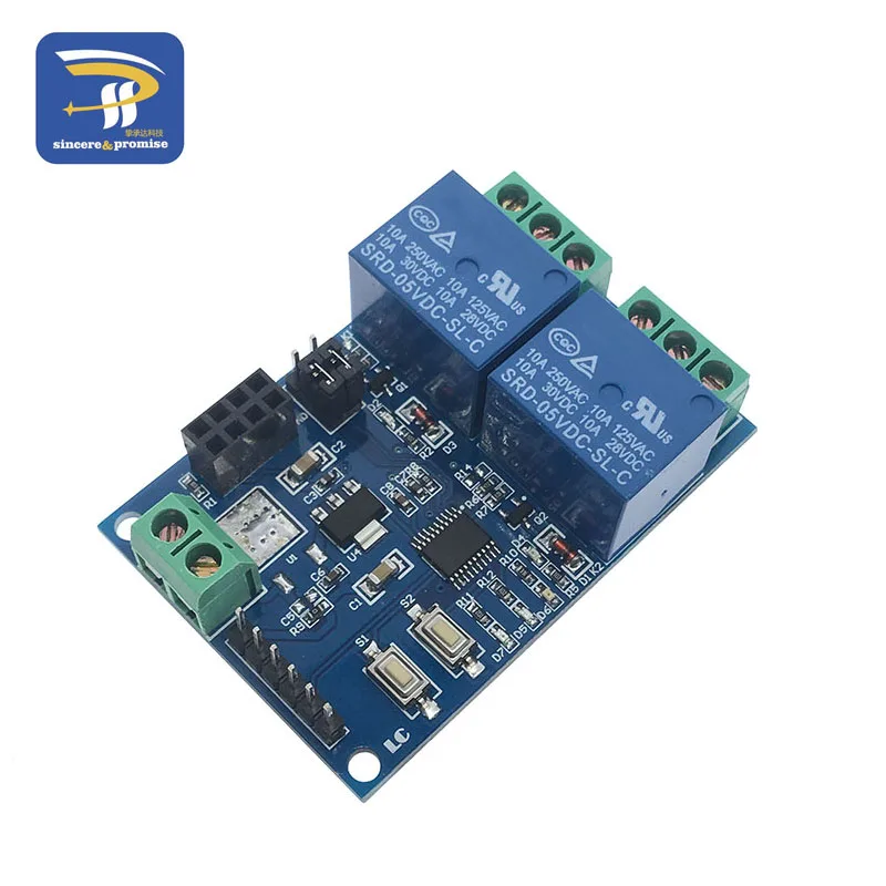5V ESP8266 ESP-01 1 WIFI реле канала модуль ESP-01S 2 способ релейный модуль для IOT умный дом переключатель с дистанционным управлением с помощью приложения на телефоне - Цвет: 2 way
