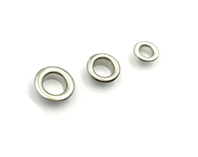 

Wholesale 500sets/lot metal brass eyelets with washer 4/5/6mm small round metal grommets nickle color free shipping JY-001
