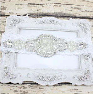 Повязка на голову с кристаллами для новорожденных девочек и малышей Маленькая принцесса 20 шт.лот