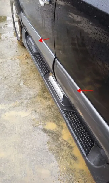 

Car Door Anti-rub Anticollision Bumper Strip Rub Strip for 2005-2009 Hyundai Tucson 4PCS 4PCS