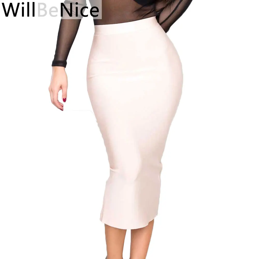Bandage Skirt Blue Red White Pencil Bandage Skirts Women