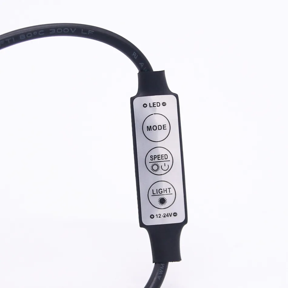 USB Мужской и женский светодиодный пульт управления с 3Key 5-24 V диммер для SMD 5050 5630 2835