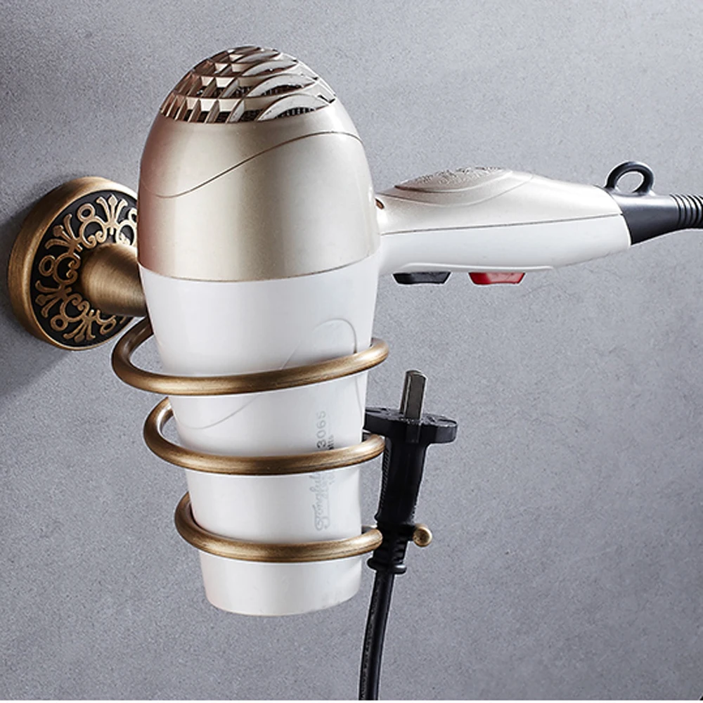 

No punching antique hair dryer rack toilet windmill rack bathroom hair dryer rack storage rack wx6131646
