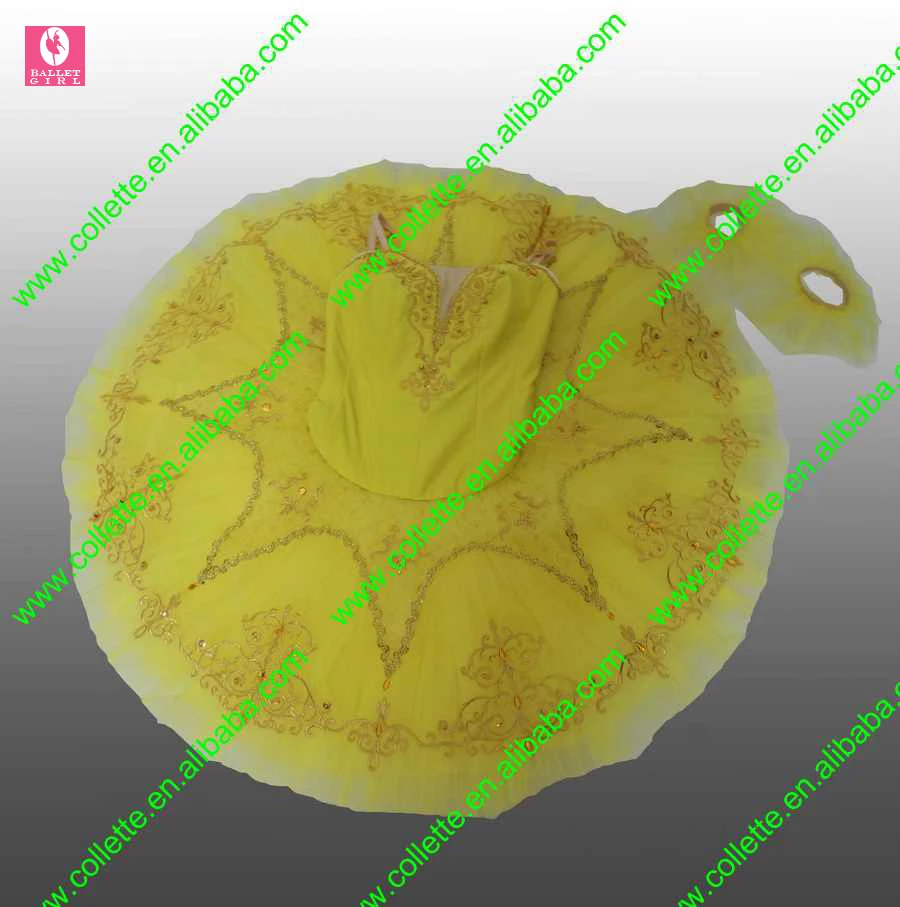 New !!!BLY1101E !!! Adult yellow classical dance COSTUME professional pancake ballerina tutu | Тематическая одежда и