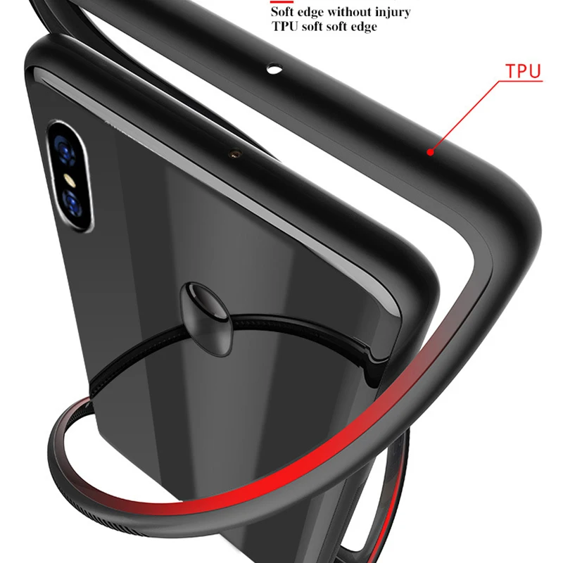 For Xiaomi Mi CC9 Case Tempered Glass Hard PC Soft TPU Edge Back Phone Cover CC9e CC 9 Shockproof |