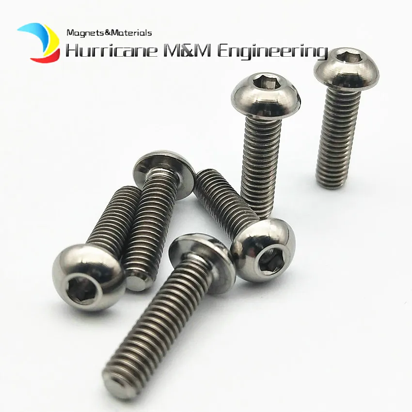 Титан болт SHIMANO XTR для верховой езды модифицированные винты M4 x6 8 10 15 20 мм Ti болты с полукруглой головкой с внутренним шестигранником Титан винты