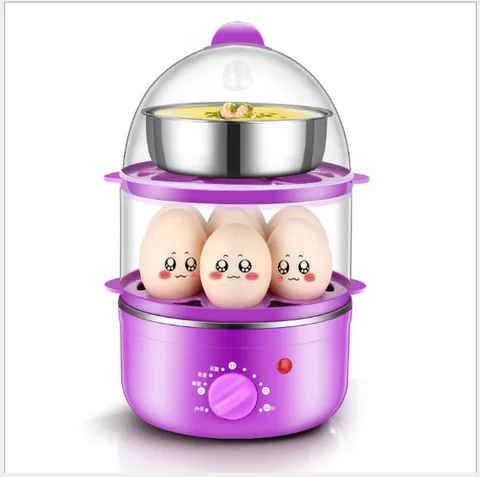 Электрический отпариватель для яиц, 30 минут, таймер, автоматическое отключение, защита от сухого огня, мини-чайник для завтрака, Детская пищевая плита