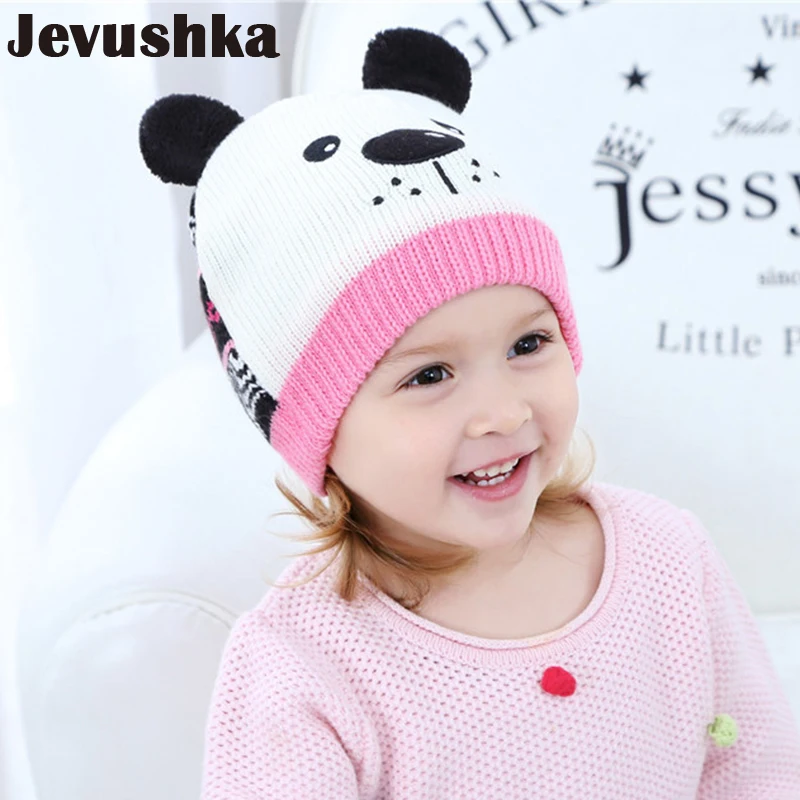 Cartoon Hat Baby Winter Boy for Girls Knit Beanie Children's Hats HT19008 | Детская одежда и обувь