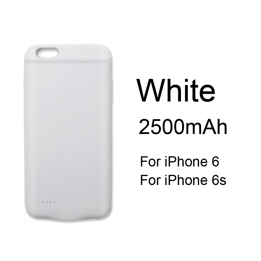 6 6S Чехол для аккумулятора WST для iPhone 6, 6s, 7, 8 Plus, чехол для зарядного устройства, внешний аккумулятор, чехол для зарядки s, зарядное устройство, Ультратонкий Внешний чехол - Цвет: 6 6S