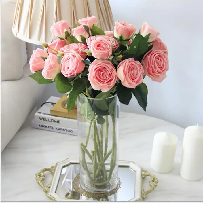 roses Artificial Flower High-grade silk flowers Wedding home decoration a bouquet of rose flower | Дом и сад