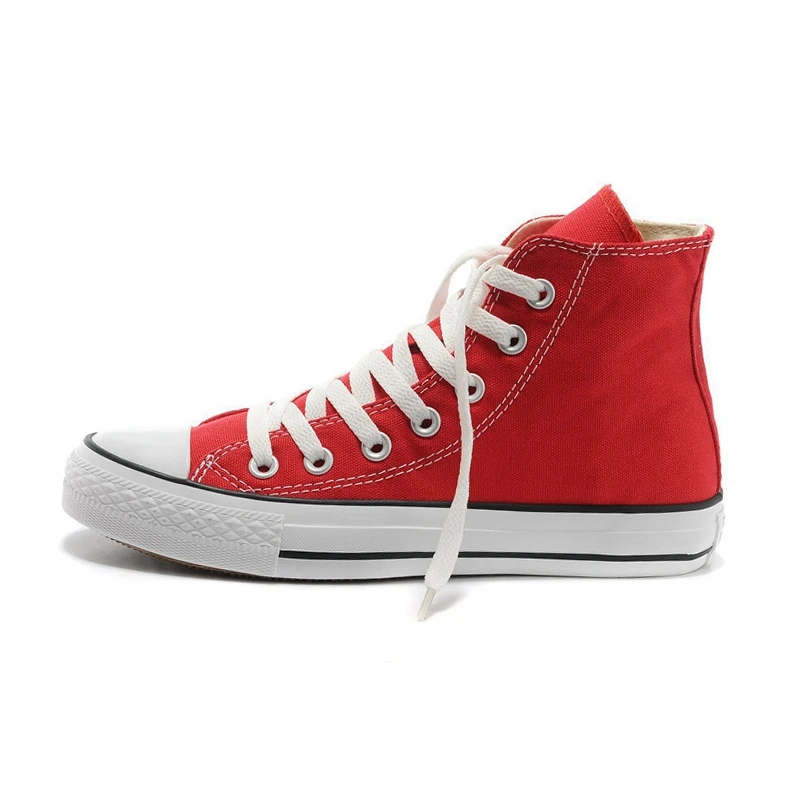 Новинка Оригинальные Классические парусиновые туфли Converse с высоким берцем обувь