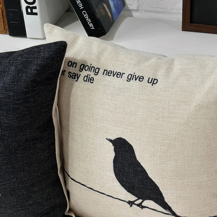 Нордическая черно белая Подушка с геометрическим рисунком подушка для птиц