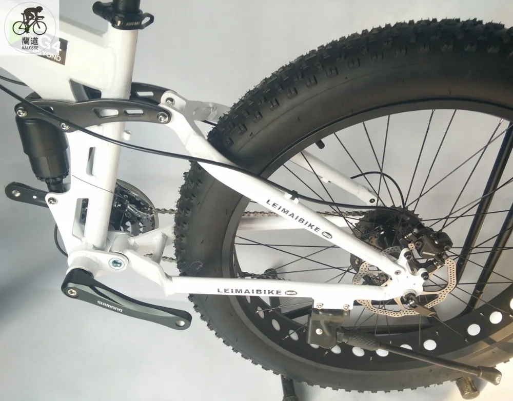 KALOSSE snow folding bike 21/24/27/30 speed Fat bicycle bicicleta mountain 26*4.0 inch beach | Спорт и развлечения