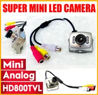 very mini metal hd 800tvl surveillance home indoor audio mic cctv camera 6led infrared night vision small analog color video