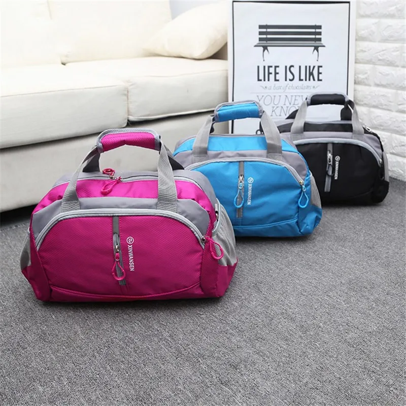 2017 Professional Nylon Waterproof Sports Gym Bag women Men for the gym Fitness Training Shoulder handbags yoga | Спорт и