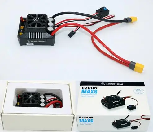 Контроллер скорости Hobbywing EzRun Max6 trax plug Max5 V3 160A 200A водонепроницаемый бесщеточный ESC