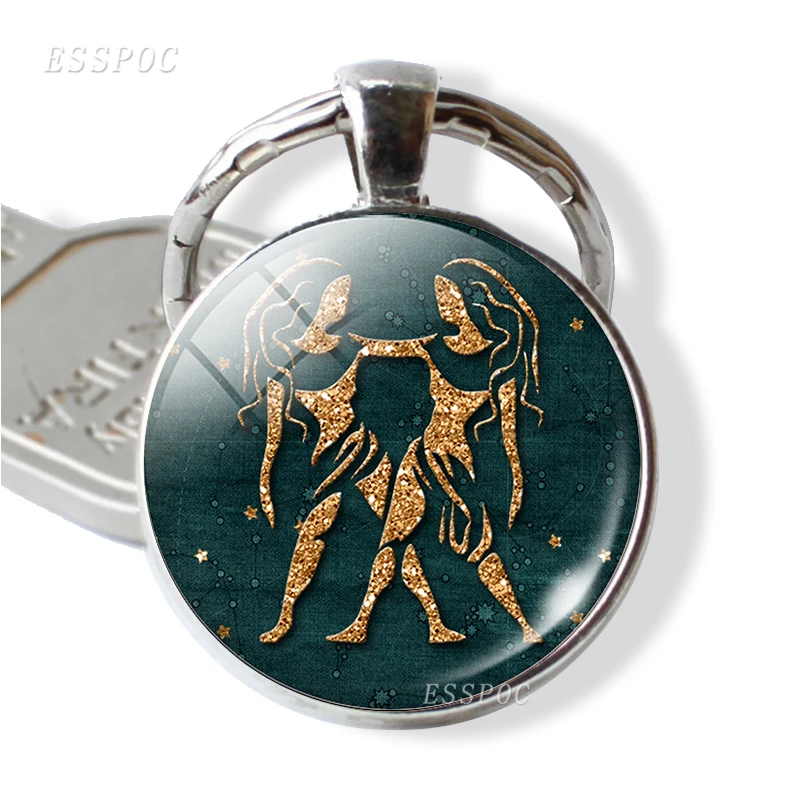 Кулон с созвездием 12 брелоков для ключей Созвездие держатель Leo Virgo Libra Scorpio Sagittarius