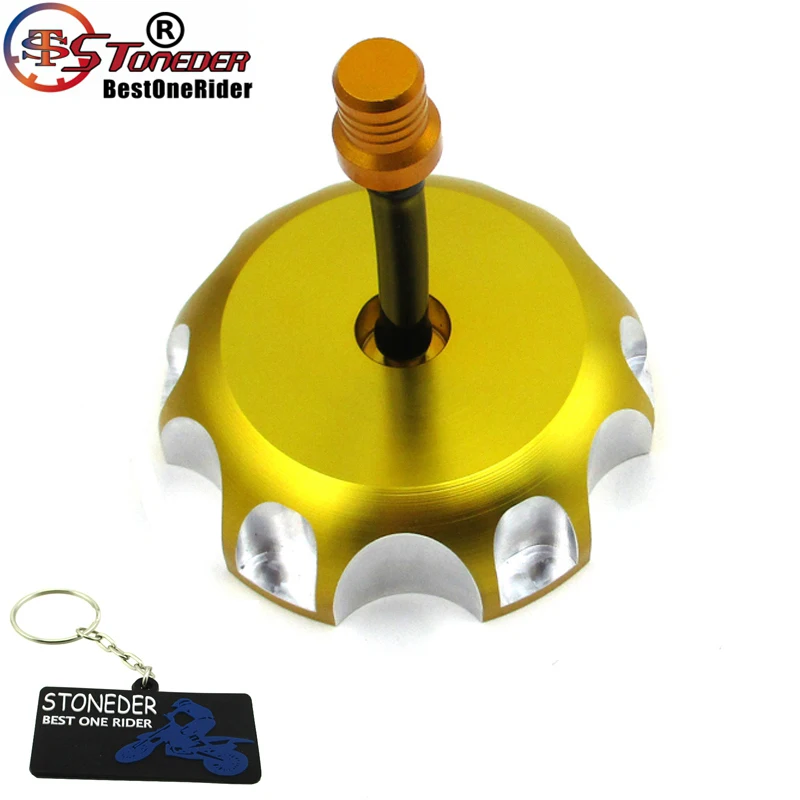 Каменщик CNC Золотой газовый топливный бак крышка Крышка для Suzuki LTR450 RMZ250 DRZ 400 400E
