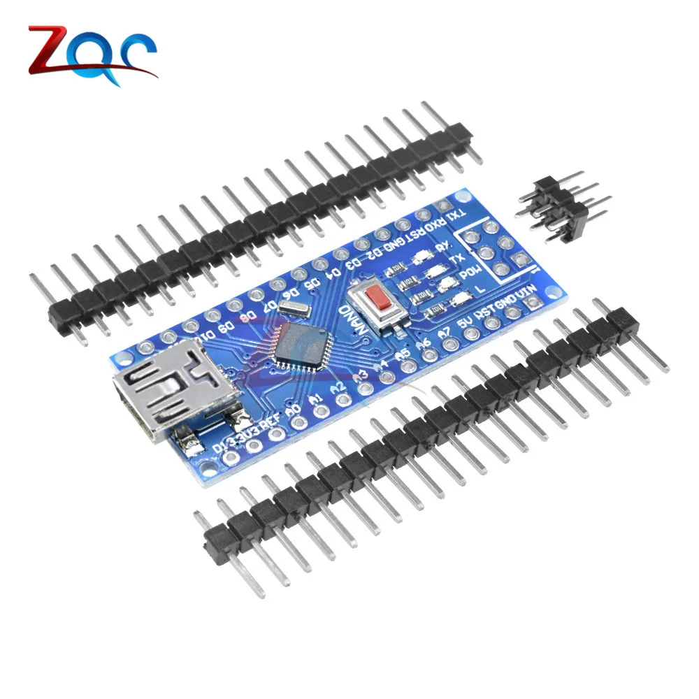 Mini USB CH340 Nano 3,0 ATmega328P плата контроллера совместима с Arduino Nano CH340 USB драйвер Nano V3.0 ATmega328 модуль