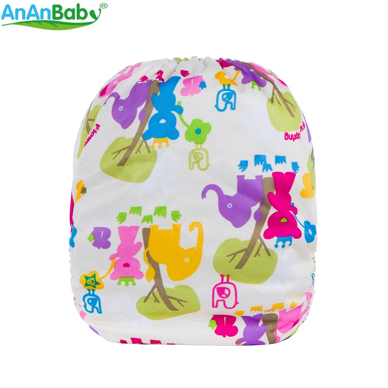 NEW 2017 One Size Fits All Washable Ananbaby Cloth Diaper With Insert | Мать и ребенок