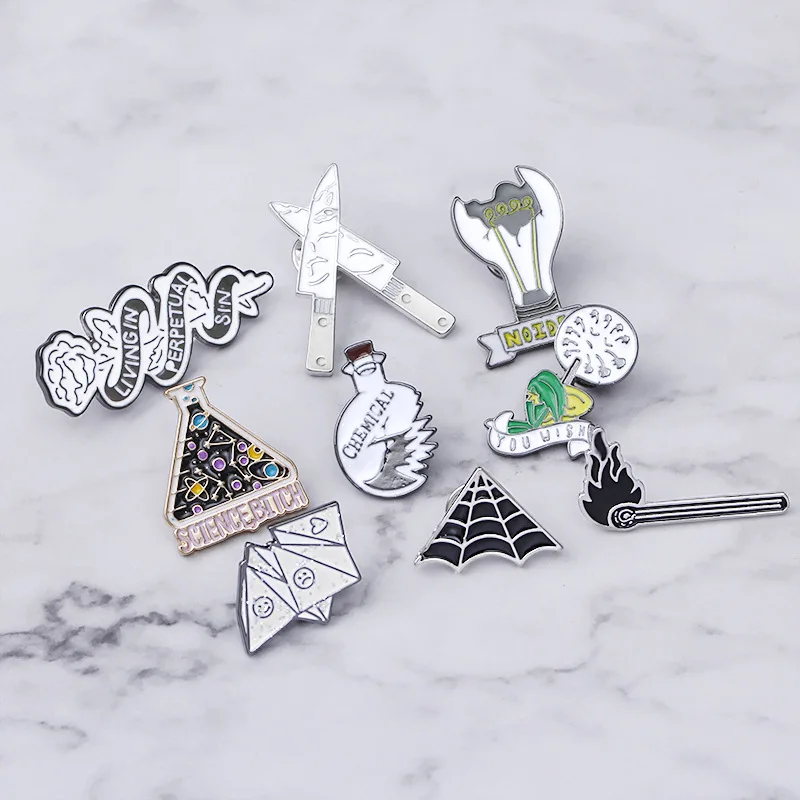 Мужская и Женская Брошь для Хэллоуина Милая индивидуальность забавные модные