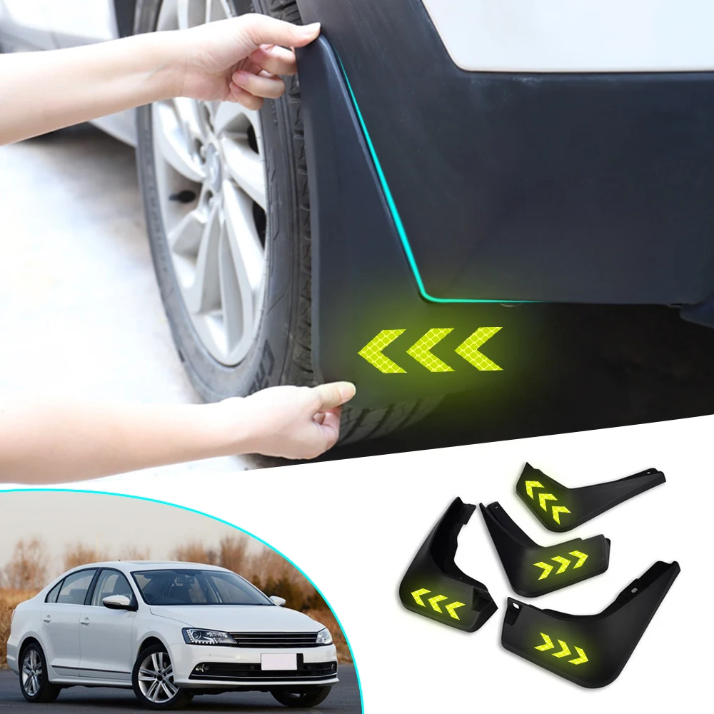 4 шт. светоотражающие Брызговики для Volkswagen VW Jetta Sedan 2012 2017|Грязезащита| |