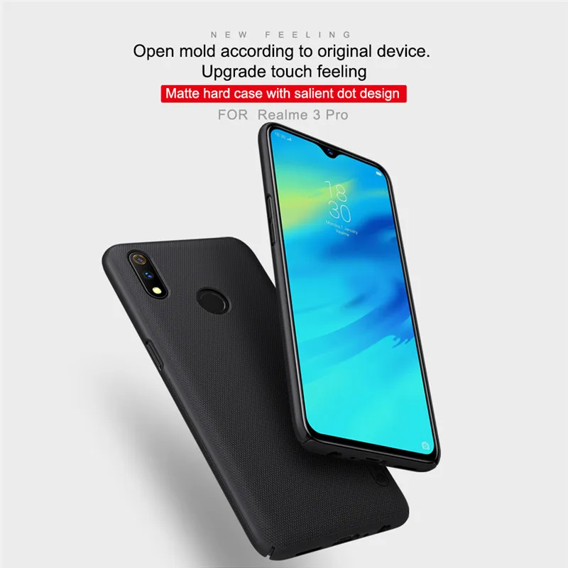Оригинальный матовый чехол Nillkin для OPPO Realme 3 Pro жесткая задняя защитная оболочка X