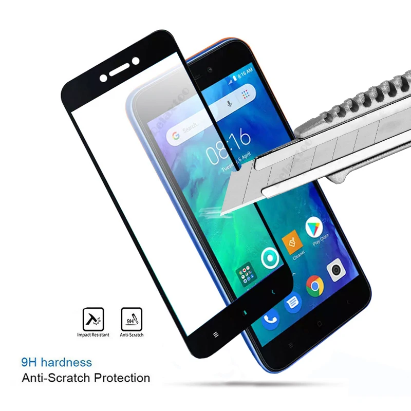 Защитное стекло для Xiaomi Redmi Go, Защитное стекло для экрана для Redmi go, закаленное стекло, полное покрытие, пленка 9h