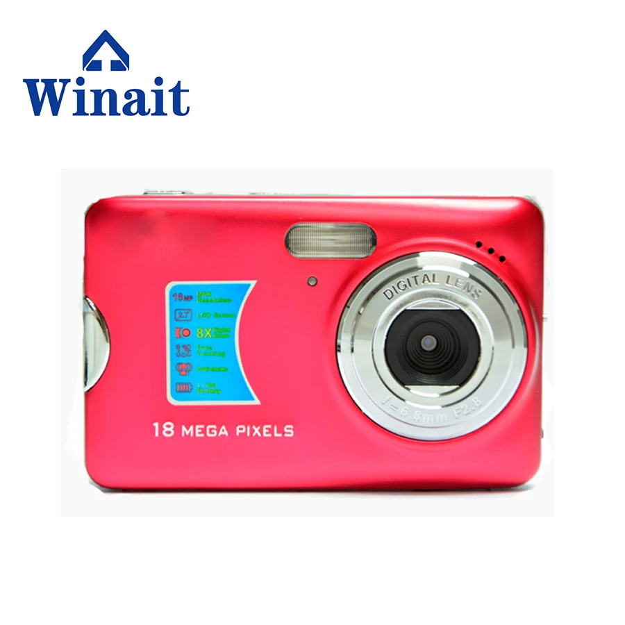 Поддержка Smile Capture18mp 8x цифровой зум Высококачественная цифровая камера/мини