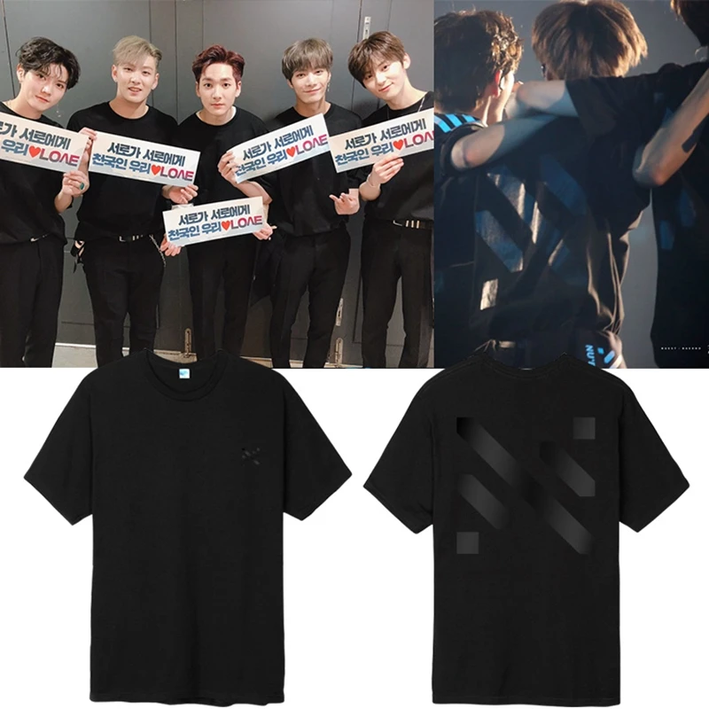

Kpop NUEST album around t shirt men loose top short sleeve summer t-shirt New
