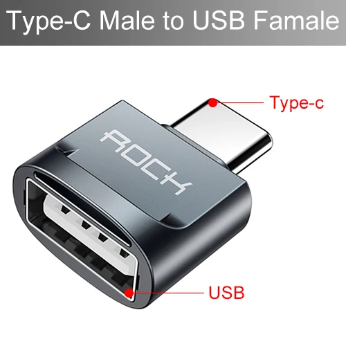 Type C to USB Адаптер типа C до 3,5 мм для освещения Micro USB C OTG для USB-C до 3,5 мм Jack аудио конвертеры mini type-C Male to Micro Famale - Цвет: Type C to USB