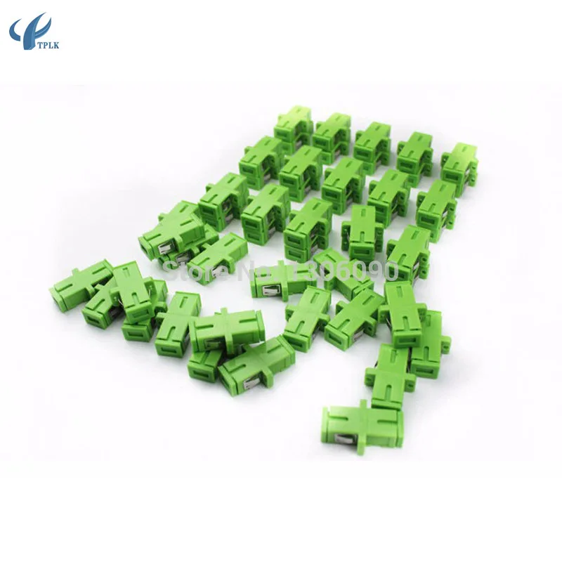 25 шт./лот зеленый симплекс SC Волокно оптический адаптер аксессуар психического