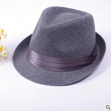 Высококачественная британская фетровая шляпа с лентой для женщин и мужчин ретро