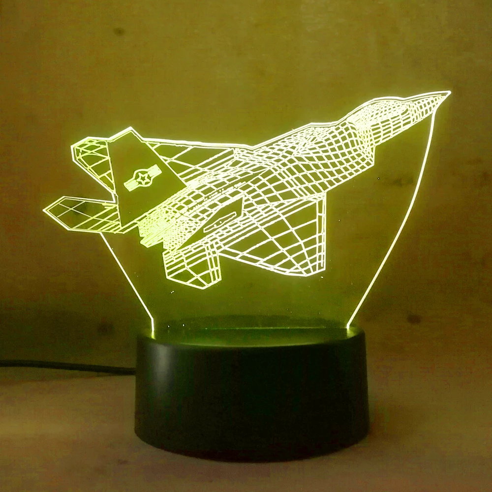 Крутая игрушка RC 3D модель самолетов креативная Ночная лампа сенсорная струйная