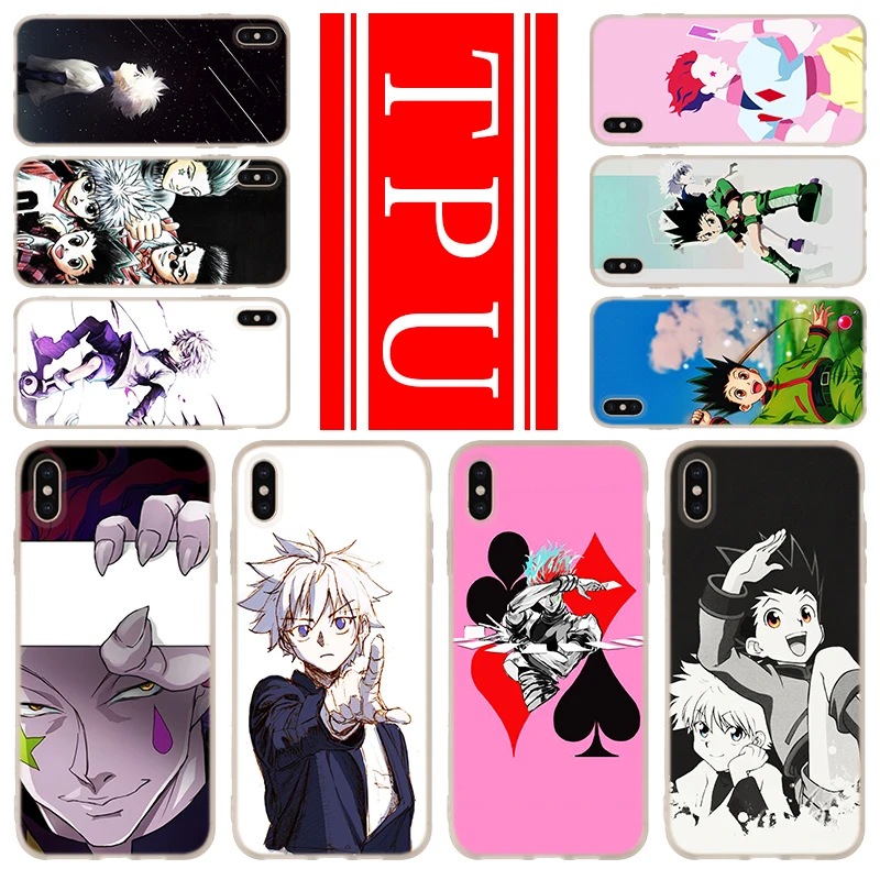 Мягкий чехол из ТПУ для iPhone 12 Mini 11 Pro XS Max XR X 8 7 6 Plus 5S SE S Обложка Hunter Anime 2020 | Мобильные